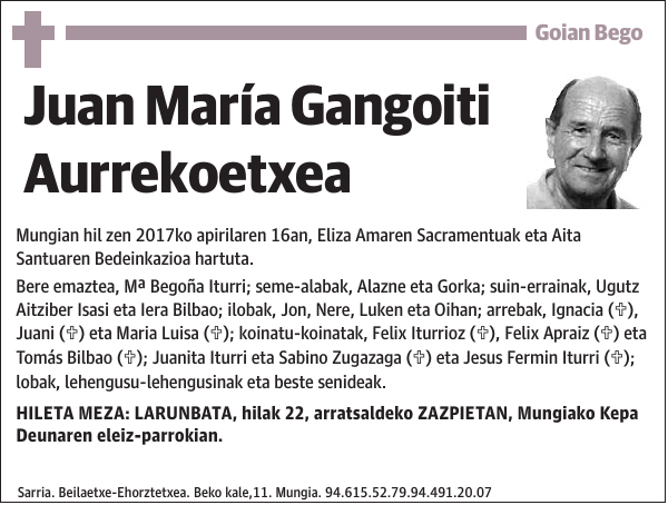 Juan María Gangoiti Aurrekoetxea