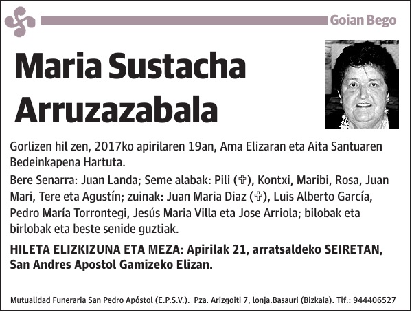 Maria Sustacha Arruzazabala