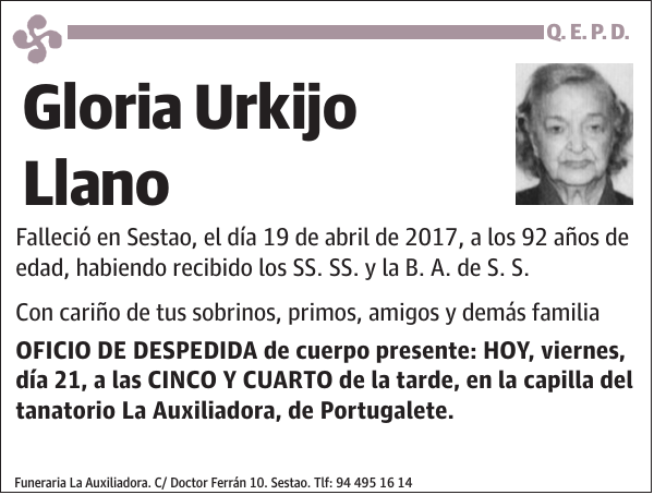 Gloria Urkijo Llano