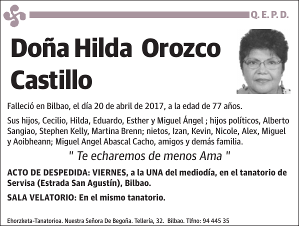 Hilda Orozco Castillo