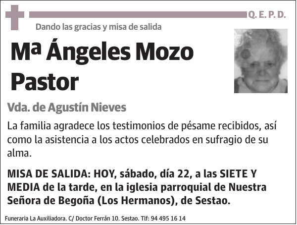 Mª Ángeles Mozo Pastor