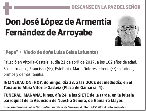 José López de Armentia Fernández de Arroyabe