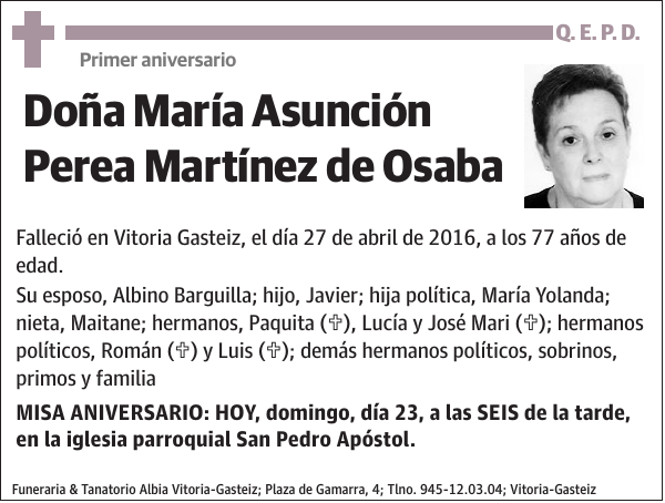 María Asunción Perea Martínez de Osaba