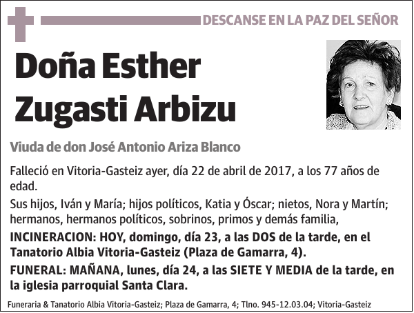 Esther Zugasti Arbizu