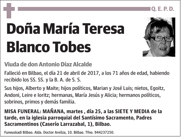 María Teresa Blanco Tobes