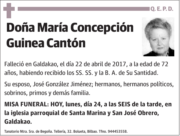 María Concepción Guinea Cantón