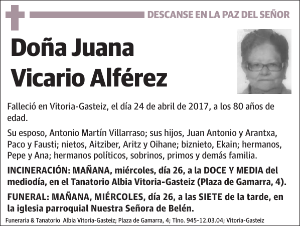 Juana Vicario Alférez