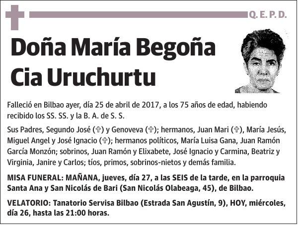 María Begoña Cia Uruchurtu