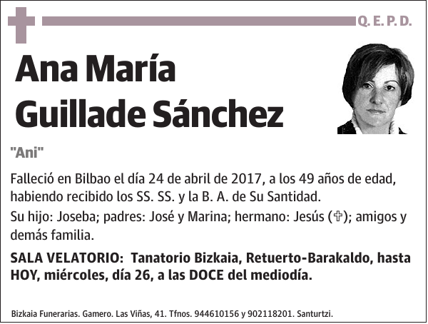 Ana María Guillade Sánchez