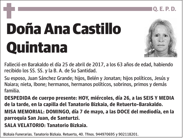 Ana Castillo Quintana