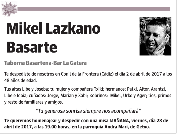 Mikel Lazkano Basarte