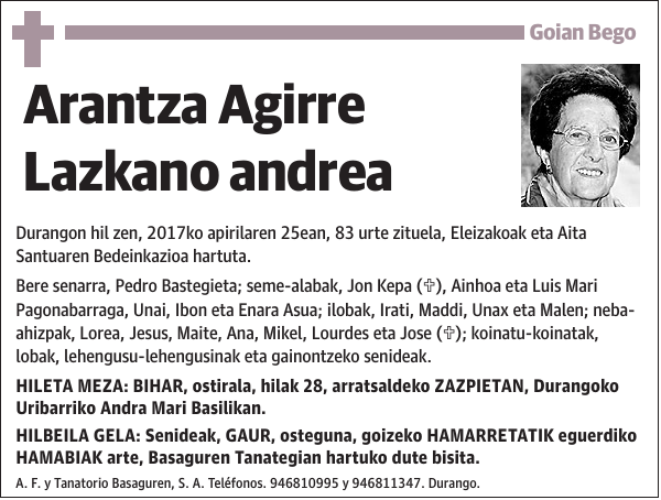 Arantza Agirre Lazkano