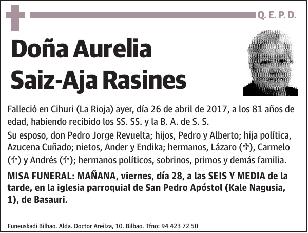 Aurelia Saiz-Aja Rasines