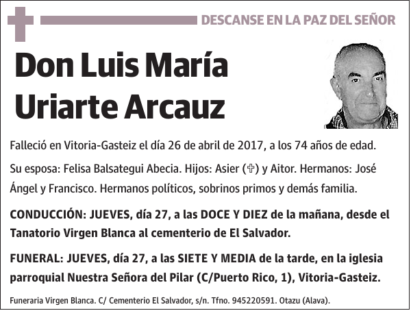 Luis María Uriarte Arcauz