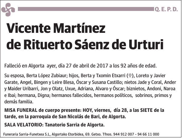 Vicente Martínez de Rituerto Sáenz de Urturi