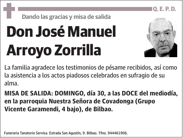 José Manuel Arroyo Zorrilla