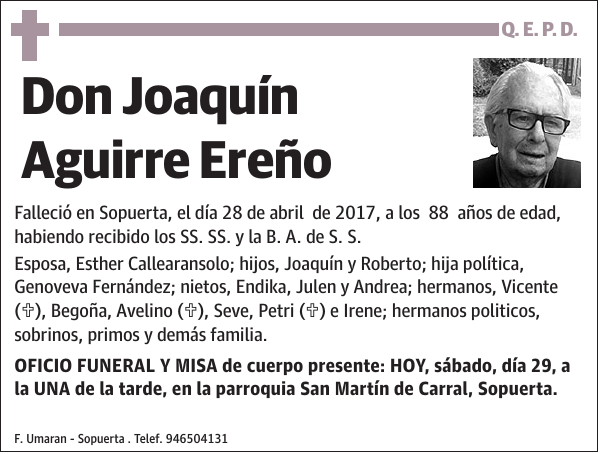 Joaquín Aguirre Ereño