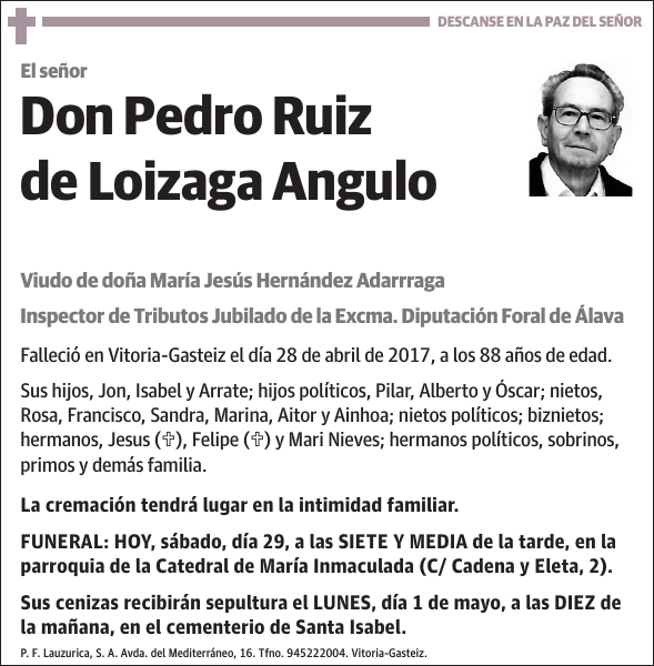 Pedro Ruiz de Loizaga Angulo