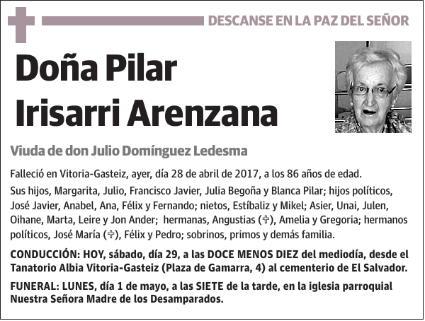 Pilar Irisarri Arenzana