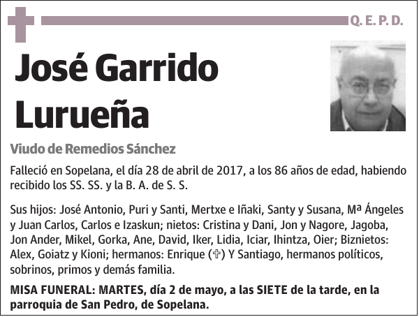 José Garrido Lurueña