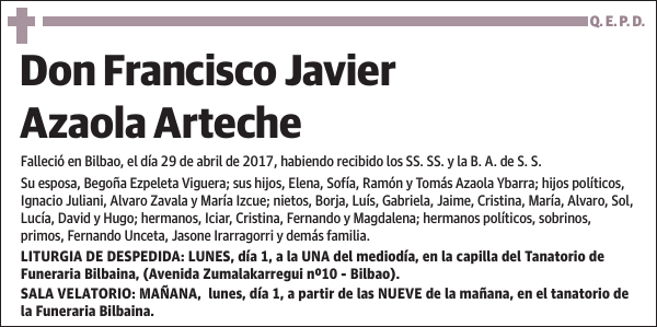 Francisco Javier Azaola Arteche