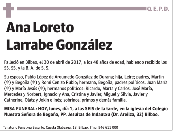 Ana Loreto Larrabe González