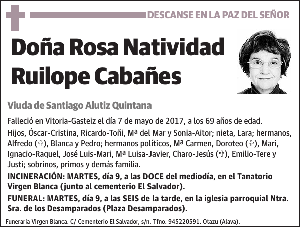 Rosa Natividad Ruilope Cabañes