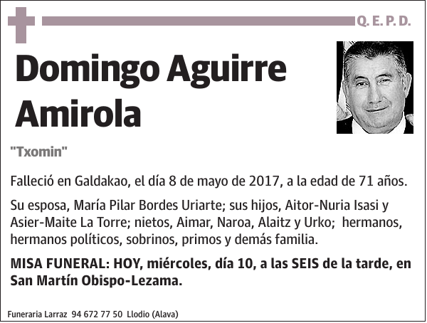 Domingo Aguirre Amirola