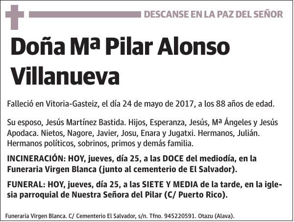 Mª Pilar Alonso Villanueva