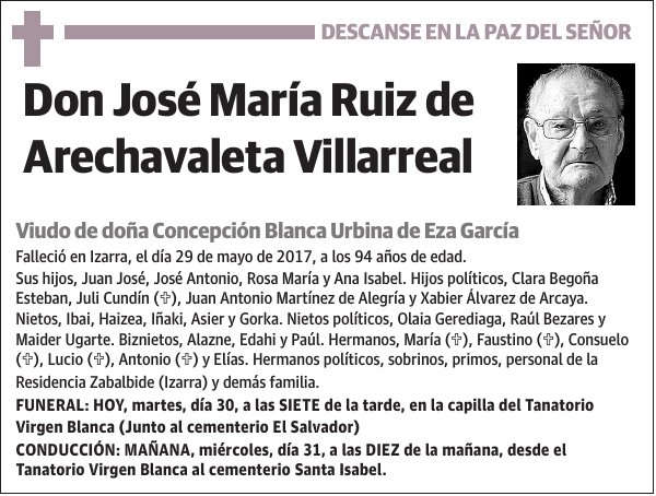 José María Ruiz de Arechavaleta Villarreal