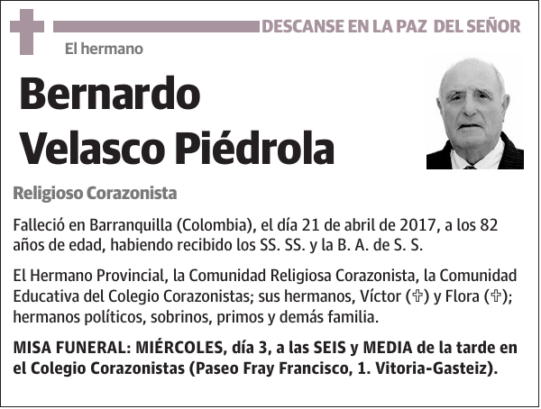 Bernardo Velasco Piédrola