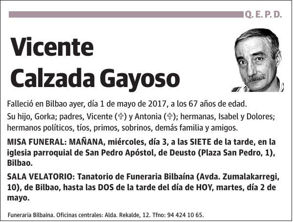 Vicente Calzada Gayoso