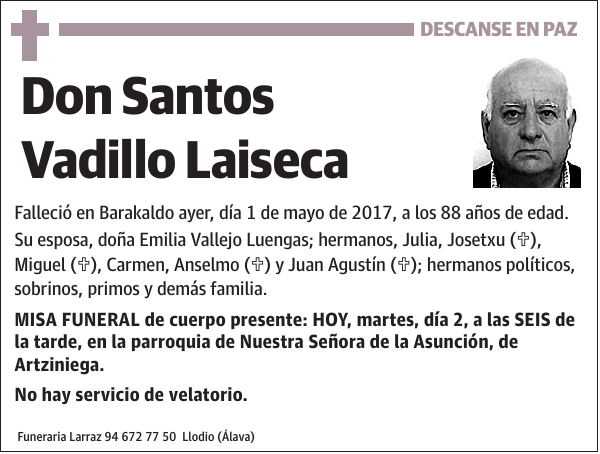 Santos Vadillo Laiseca