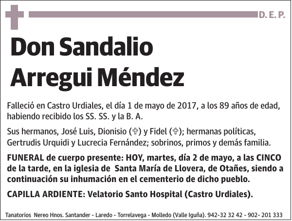 Sandalio Arregui Méndez