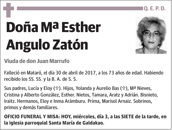 Mª Esther Angulo Zatón