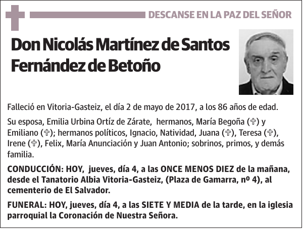 Nicolás Martínez de Santos Fernández de Betoño