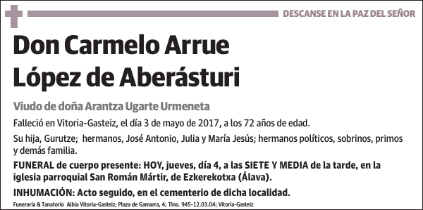 Carmelo Arrue López de Aberásturi