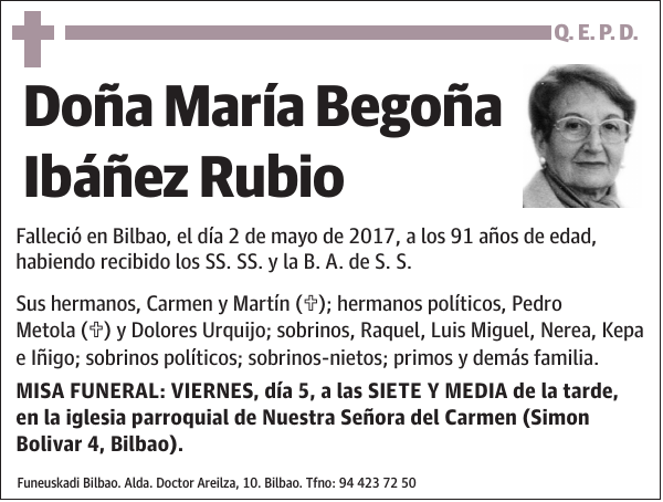 María Begoña Ibáñez Rubio