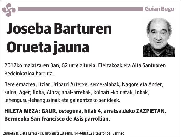 Joseba Barturen Orueta