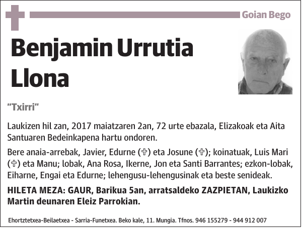 Benjamin Urrutia Llona