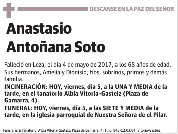 Anastasio Antoñana Soto