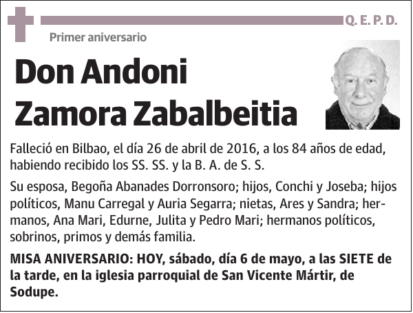 Andoni Zamora Zabalbeitia