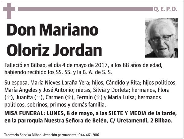 Mariano Oloriz Jordan