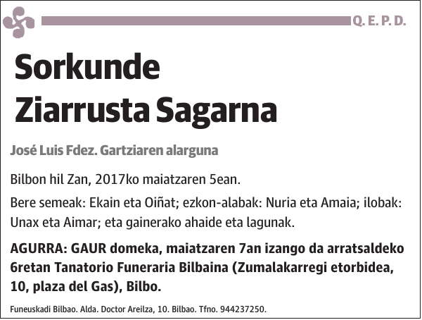 Sorkunde Ziarrusta Sagarna