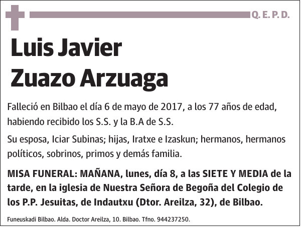 Luis Javier Zuazo Arzuaga