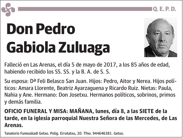 Pedro Gabiola Zuluaga