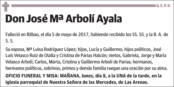 José Mª Arbolí Ayala