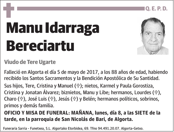 Manu Idarraga Bereciartu