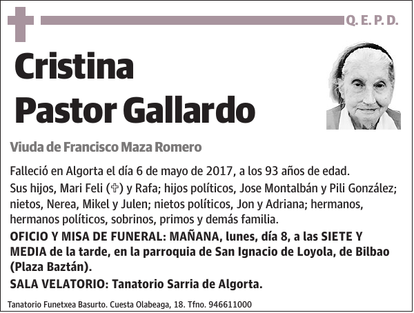 Cristina Pastor Gallardo