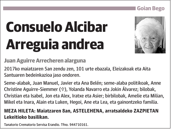 Consuelo Alcibar Arreguia